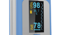 Pulsoksymetr napalcowy z pomiarem temperatury